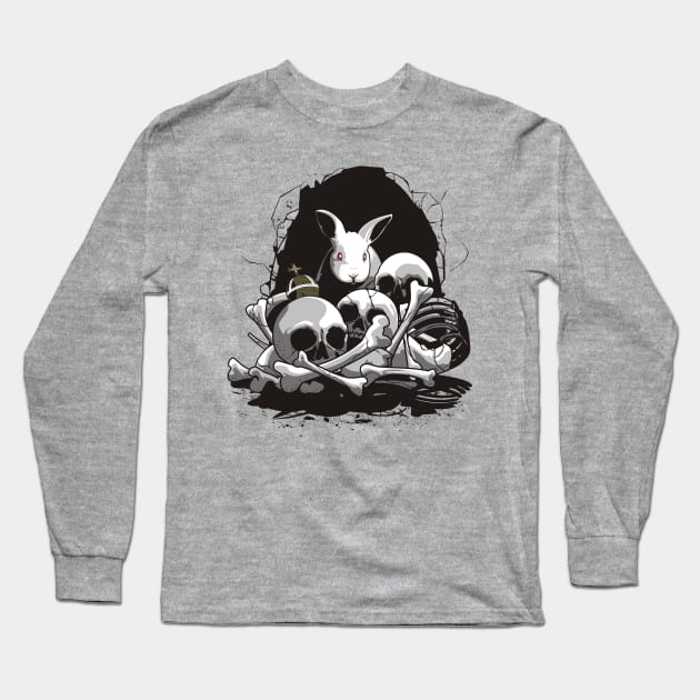 The Beast of Caerbannog Long Sleeve T-Shirt by AdamsPinto